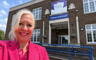 Christine Visits Students After They Raise £1,000 for Lady McAdden